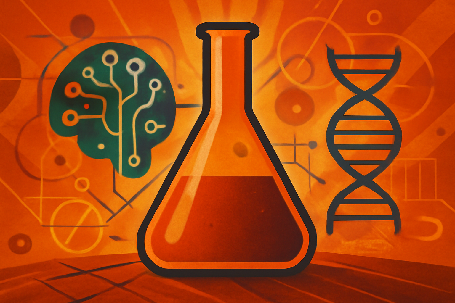 A speaker at the UNLOCK 2026 summit in San Francisco stands before a screen showing scientific AI visualizations and the event logo.