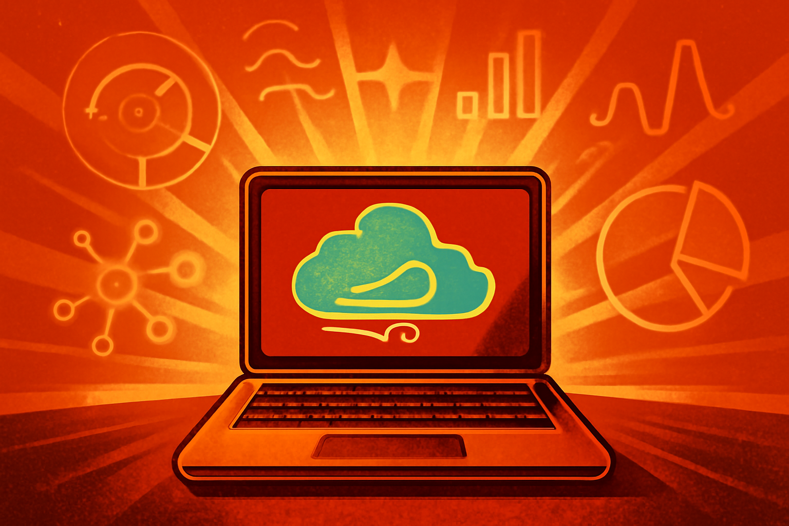 A group of scientists looking at a digital screen showing global weather patterns and climate data analytics from the Zephyrus AI interface.