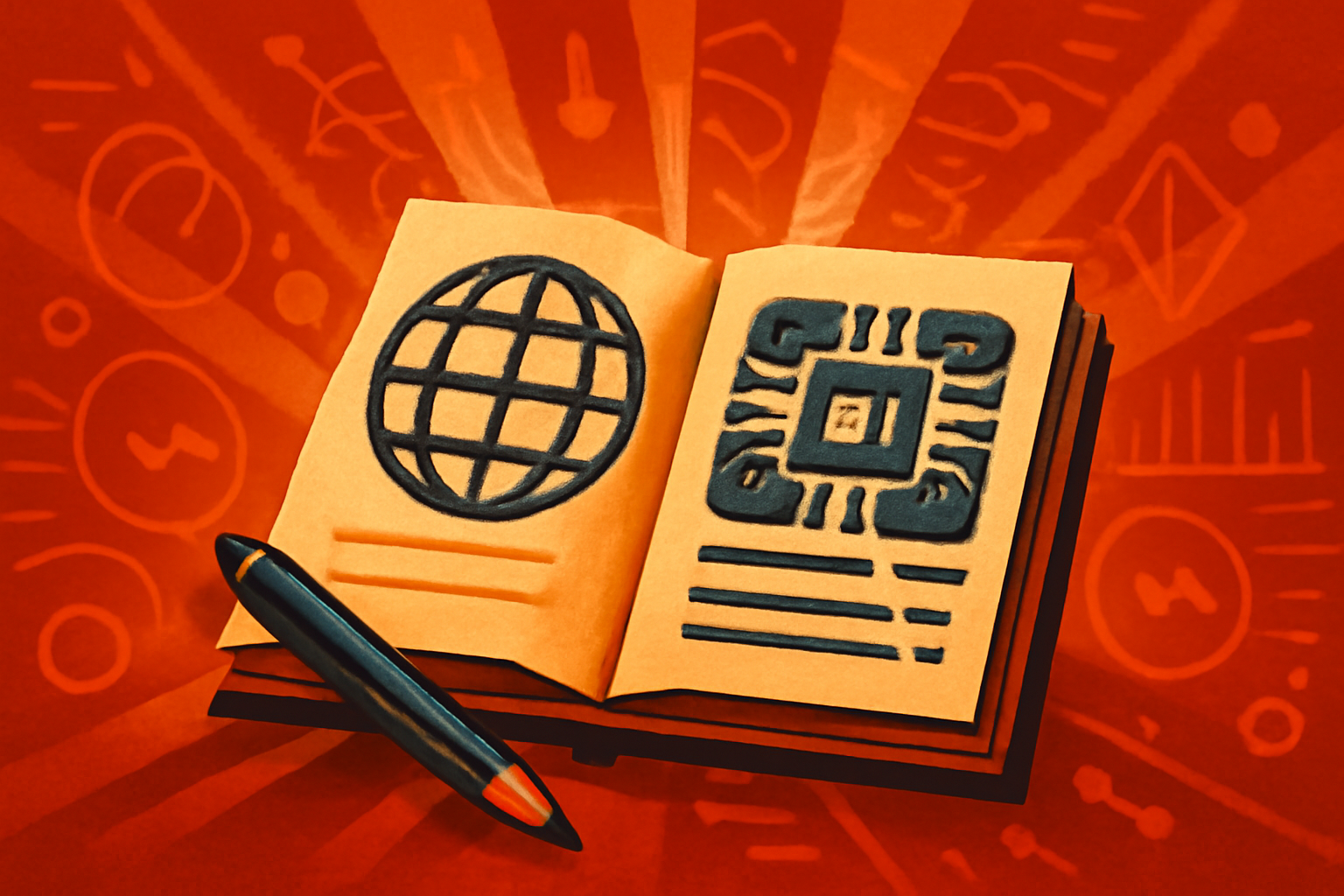 A group of researchers examining a digital screen filled with complex data and symbols, representing the Humanity's Last Exam AI benchmark.