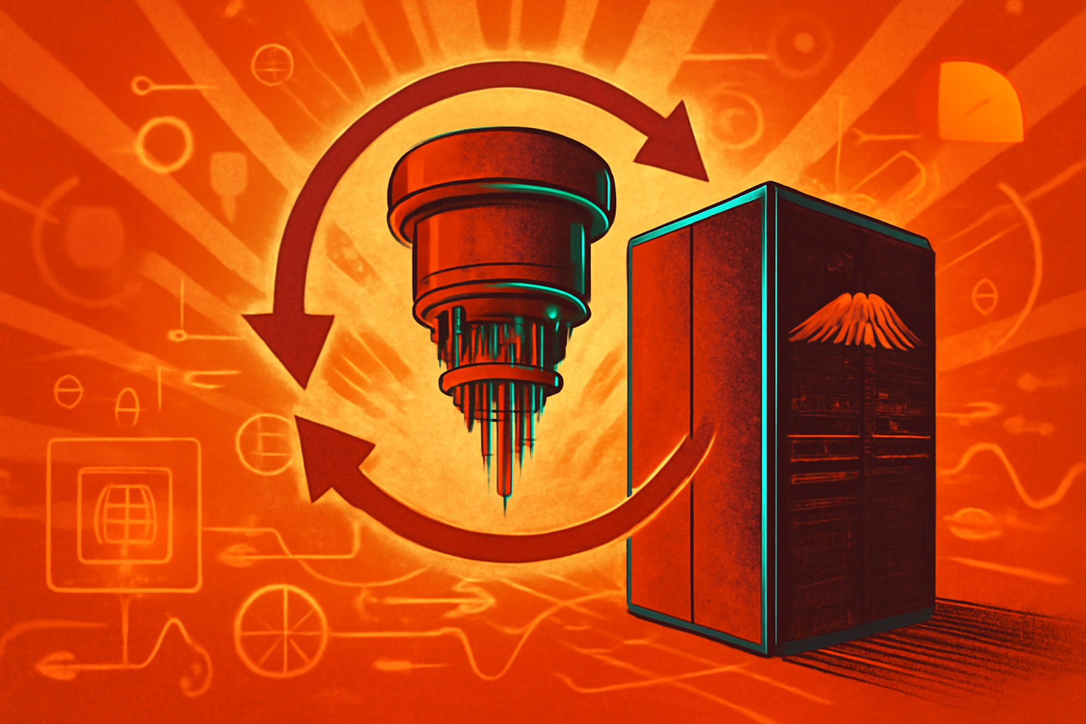 The Fugaku supercomputer in a modern Japanese data center, representing the milestone integration of classical and quantum computing systems.